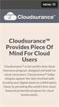 Mobile Screenshot of cloudsurance.com