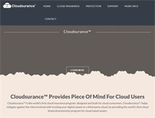 Tablet Screenshot of cloudsurance.com